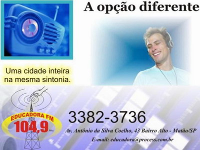 RÁDIO EDUCADORA FM - 104,9 Mhz Matão SP