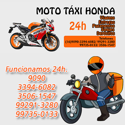 Moto Táxi Honda Matão SP